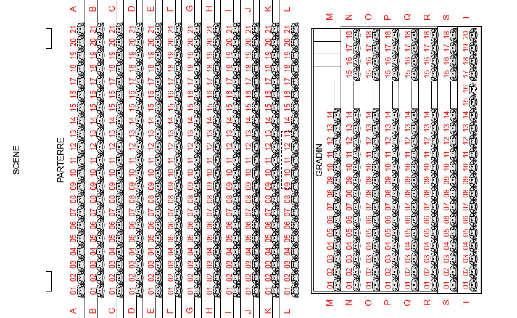 plan des places